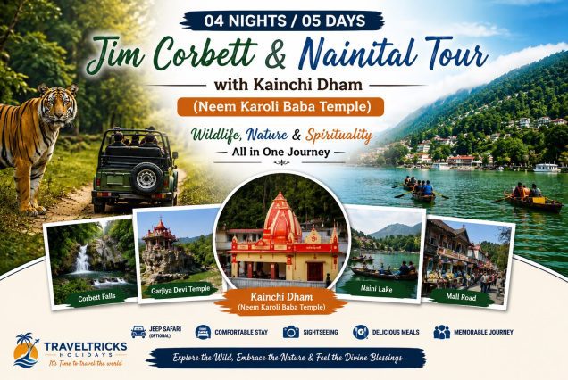 04N / 05D JIM CORBETT & NAINITAL TOUR WITH KAICHI DHAM (NEEM KAROLI BABA TEMPLE) EX- DELHI